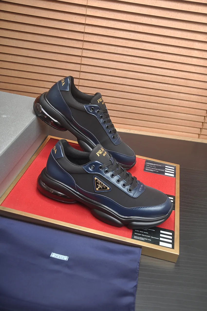 Men's shoes 💰700💶[PRADA] Men's shoes counter hot sale, official website synchronization, 👑Top version ✔️Original cowhide upper + cowhide lining, 1🆚1 replica, original original sole [black/blue/brown 3 colors] 🎯 Material: cowhide surface 🎯 Inner lining: cowhide 🎯 Sole: original molded outsole 🎯 size: Male 38-45 (45 is custom-made and cannot be returned or exchanged)